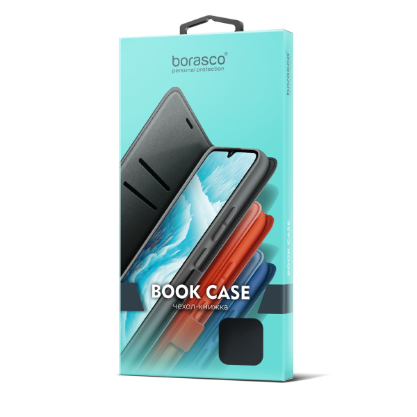 Чехол BoraSCO Book Case для Xiaomi POCO F5 Pro черный - фото №1