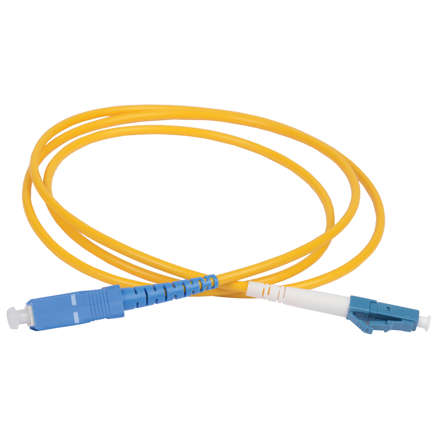 Патч-корд оптический коммутационный переходной для одномодового кабеля (SM); 9/125 (OS2); LC/UPC-SC/UPC; одинарного исполнения (Simplex); LSZH (дл.1м) ITK IEK FPC09-LCU-SCU-C1L-1M (1 шт.)