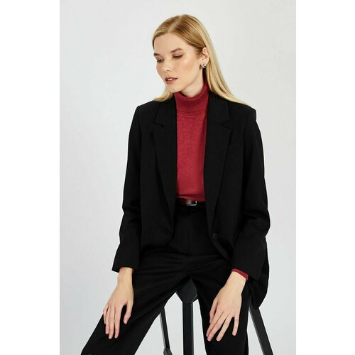 фото Пиджак baon b1222502, размер m, black
