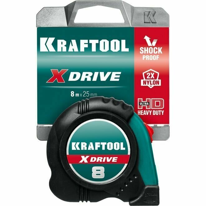 Рулетка Kraftool X-Drive 8м*25мм 34122-08_z02 - фото №11