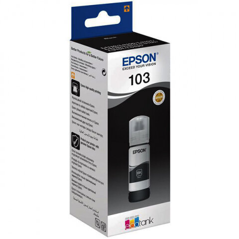 Чернила EPSON T00S14A для L3100/3101/3110/3150/3151 черный 65 мл.