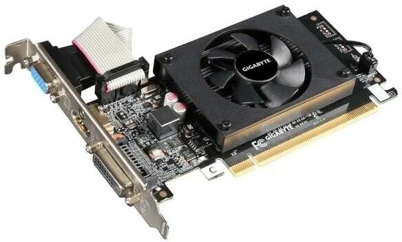 Видеокарта nVidia GeForce GT 710 Gigabyte 2 Gb PCI-E