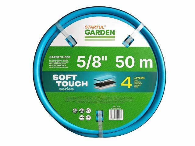 Шланг поливочный 5/8" 50м STARTUL GARDEN SOFT TOUCH 4 слоя (ST6040-5/8-50)