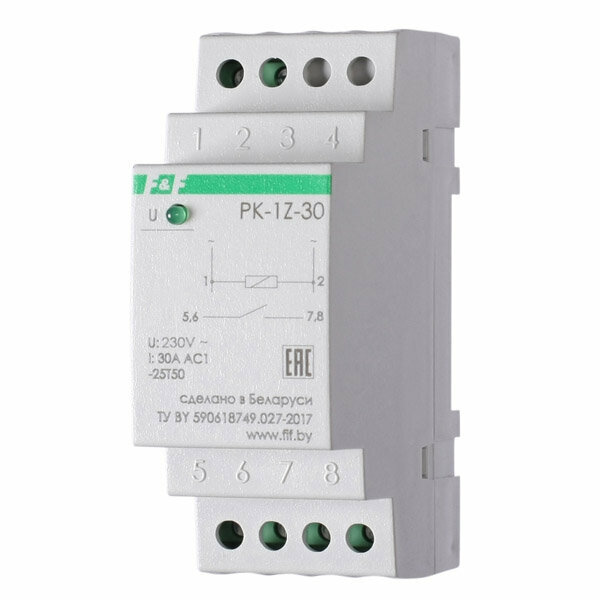 фото Электромагнитное (промежуточное) реле PK-1Z-30 230V EA06.001.045