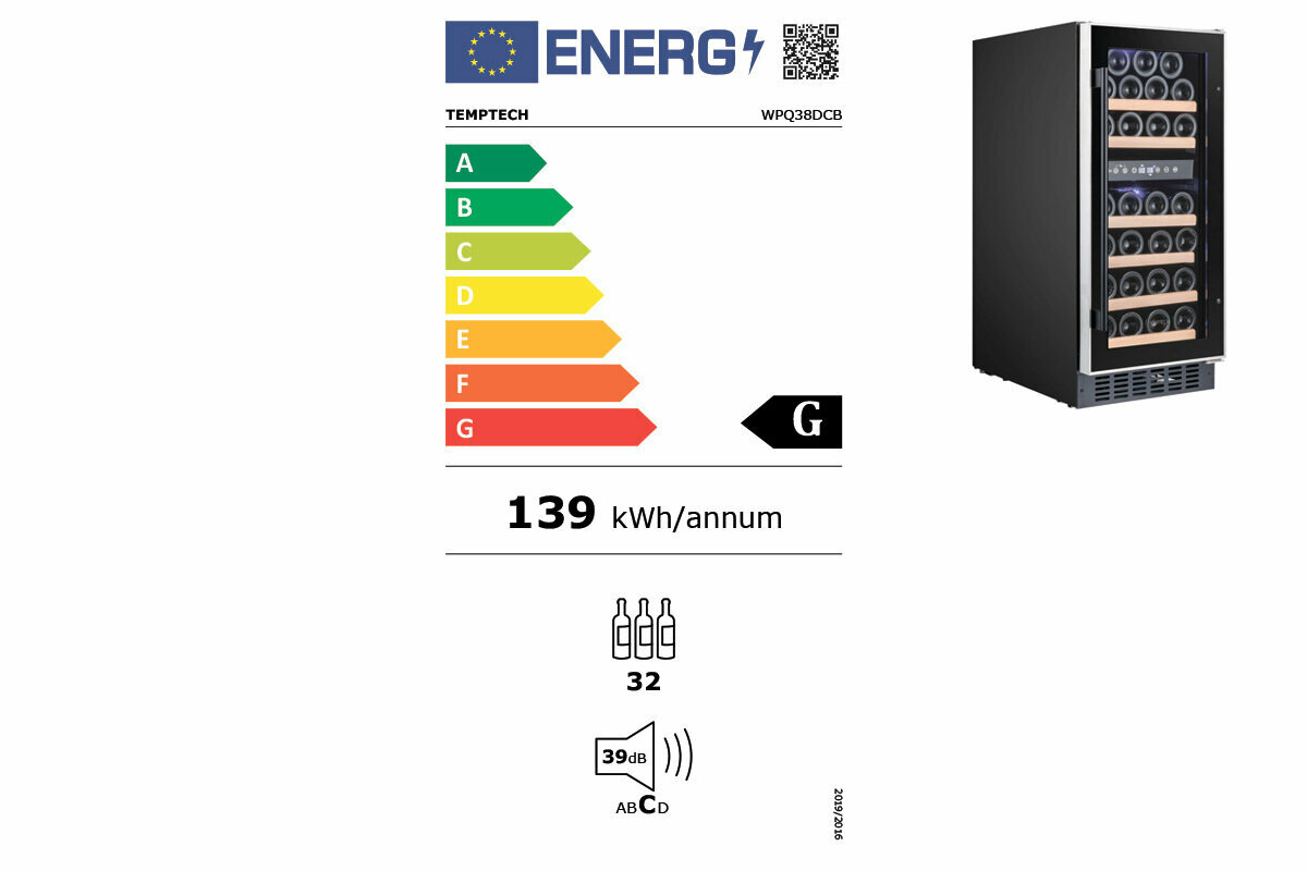 Встраиваемый винный шкаф 22-50 бутылок Temptech - фото №13