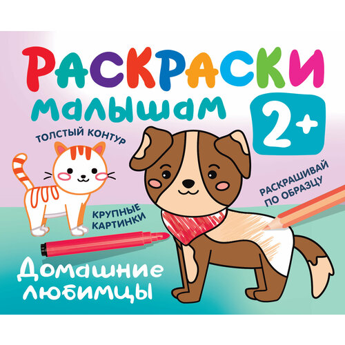 раскр 2 4 года домашние животные Раскр(АСТ) РаскрВКармашек 2+ Домашние любимцы