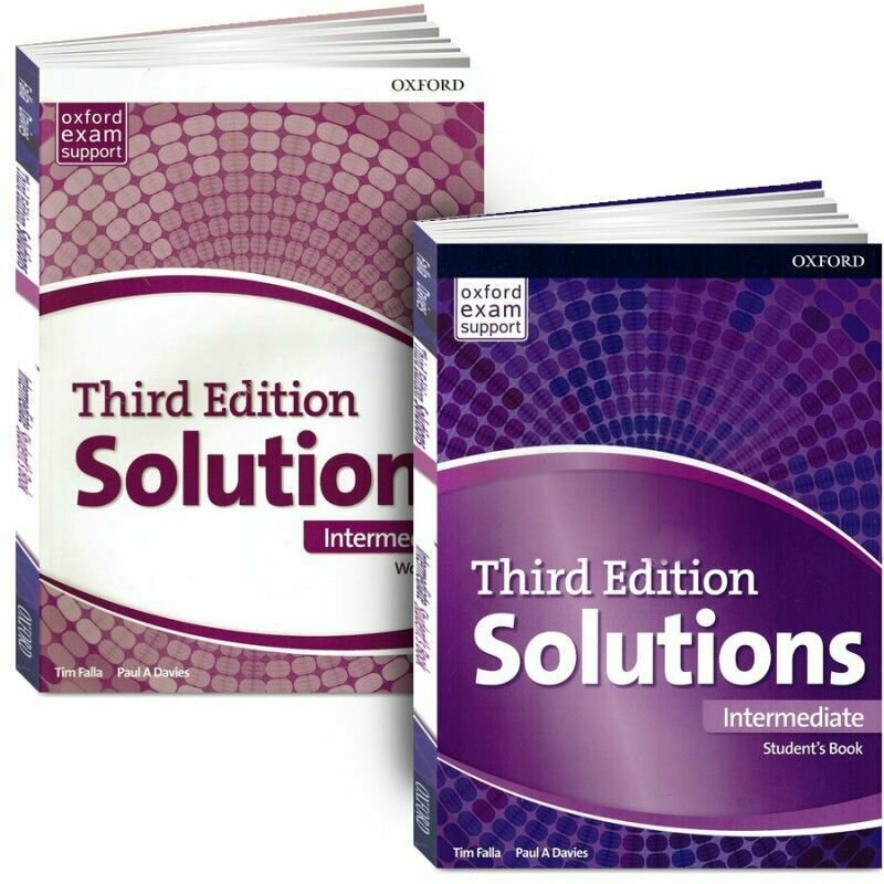 Solutions Intermediate. Полный комплект: Учебник + Рабочая Тетрадь + CD/DVD (3rd edition)