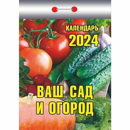 Календарь настенный моноблочный на 2024 год Ваш сад и огород 77х114 мм, 1781891