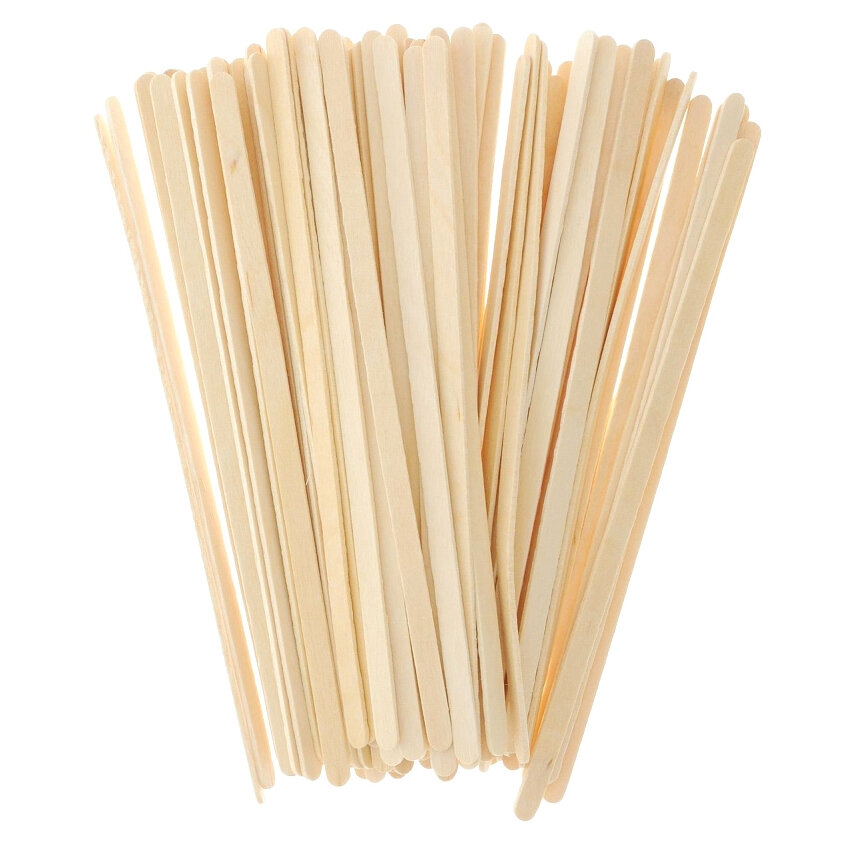 фото Деревянные палочки для перемешивания, 100 шт