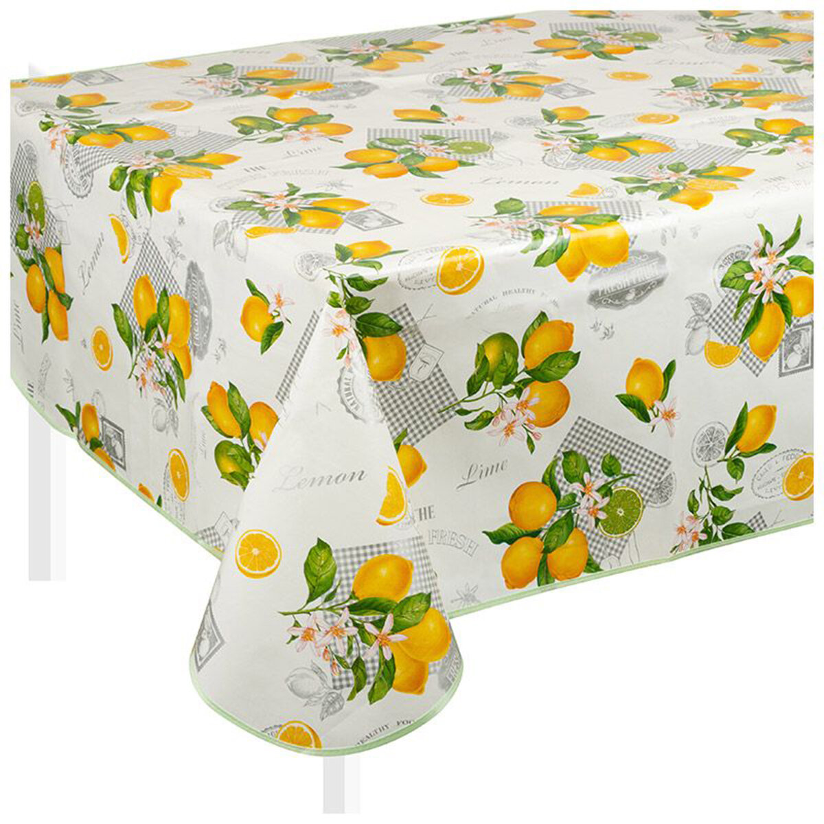 фото Скатерть Мажор Лимоны, ПВХ, 135 x 110 см