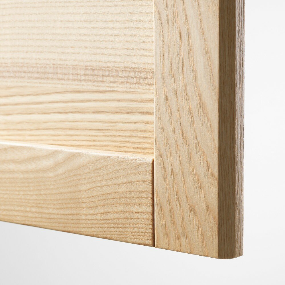 Дверца для напольного углового шкафа, 2ШТ, естественный ясень 25×80 СМ IKEA TORHAMN торхэмн 003.673.29