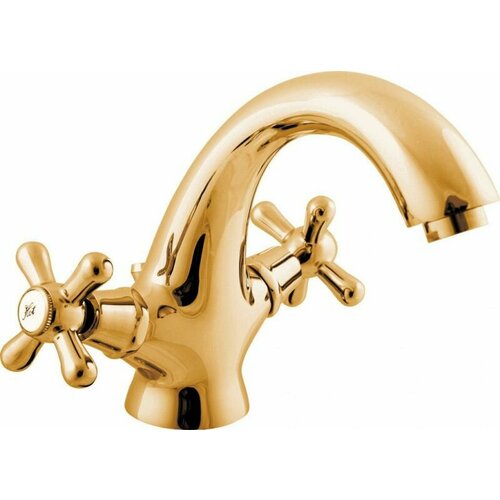 Смеситель для раковины Rav Slezak Morava retro золото MK128.5Z