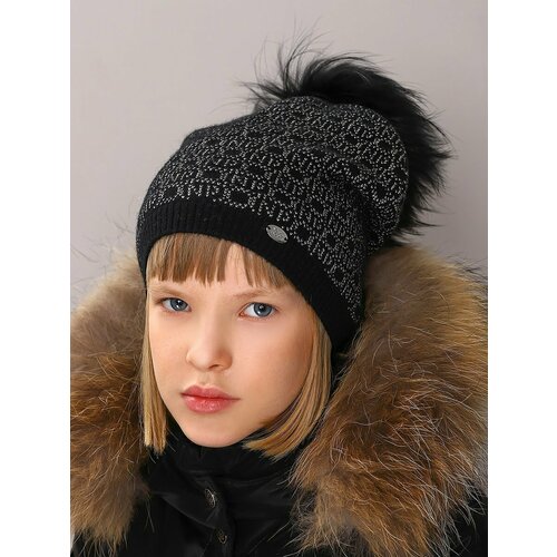 фото Шапка noble people, размер 52-54, черный
