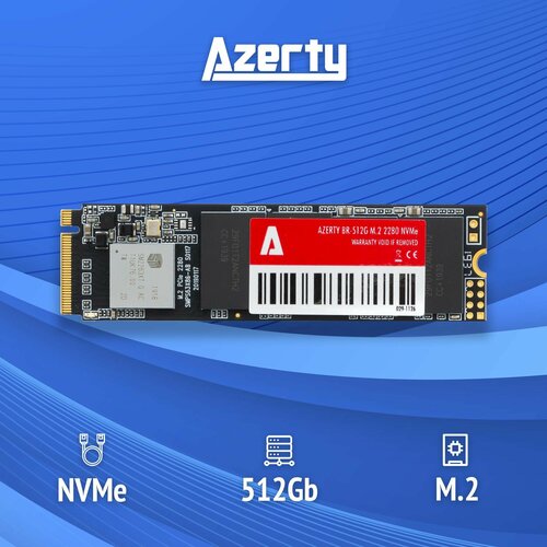 512 Гб Внутренний SSD диск Azerty BR M.2 NVMe 512G