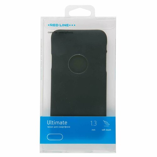 чехол red line для infinix hot 40 hot 40 pro book cover new black ут000038637 Чехол-накладка Red Line Ultimate для смартфона Infinix HOT 30i силикон, черный (УТ000035361)