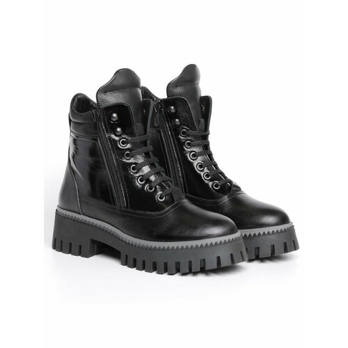 Ботинки  Bugatti,натуральная кожа, размер 36 EU, черный