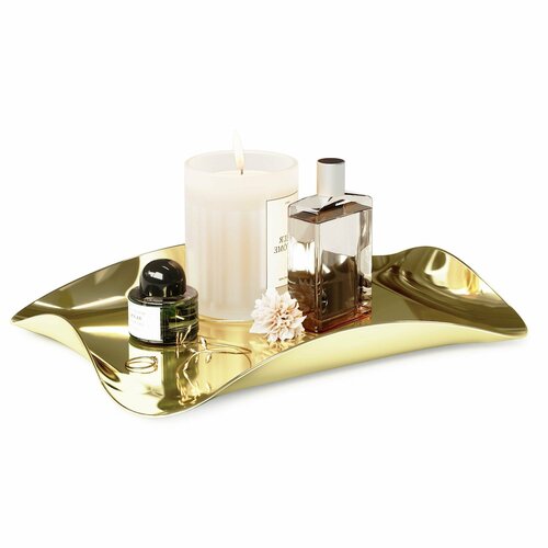 Поднос Umbra Wave золотистый, золотой