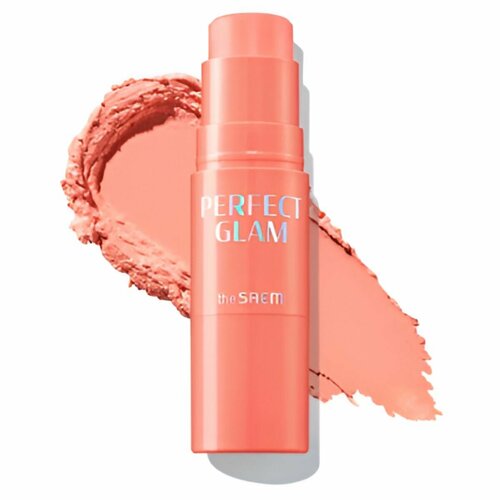 Румяна-стик The Saem Perfect Glam Stick Blusher Cr01 Apricot Milk