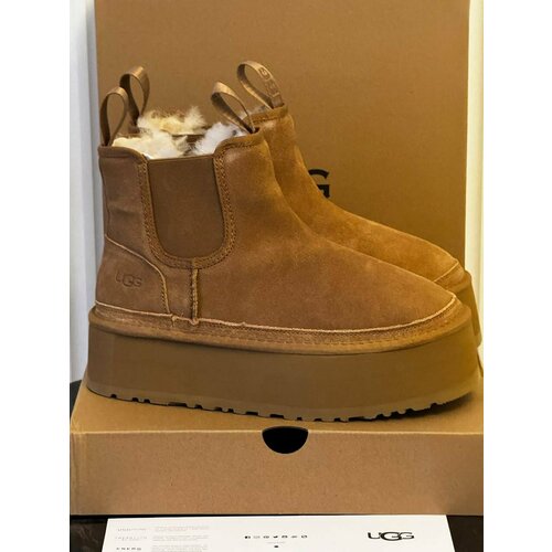 Ботинки челси UGG угги, размер 40, коричневый