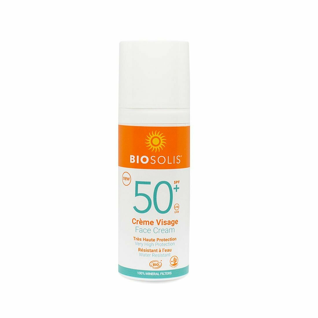 Солнцезащитный крем для лица SPF 50, 50 мл, Biosolis (Биосолис)