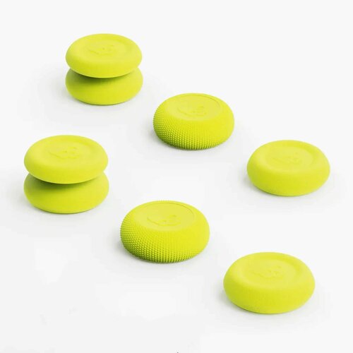 Накладки на стики для геймпадов Sony PlayStation 45 Nintendo Switch Pro комплект из 6 штук цвет Жёлтый 109000₽