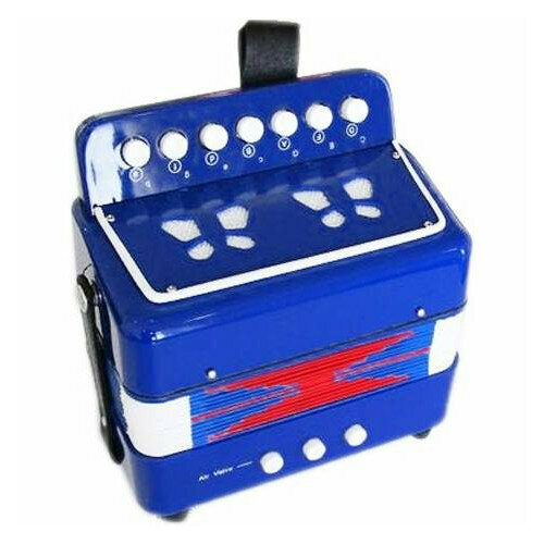 GOLDEN CUP JB702 BL кнопочный аккордеон, в правой 7 кнопок, в левой 3 кнопки, цвет синий