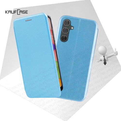 Чехол книжка KaufCase для телефона Samsung A24 4G (A245) (6.5), голубой. Трансфомер чехол книжка kaufcase для телефона samsung a24 4g a245 6 5 красный трансфомер