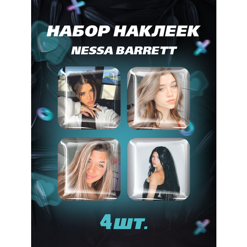 3D наклейка на телефон, Набор объемных наклеек Певица Nessa Barrett