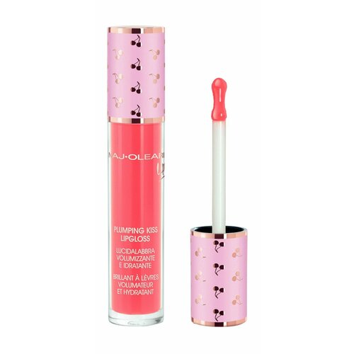 Увлажняющий блеск для губ 10 flamingo pink Naj Oleari Plumping Kiss Lipgloss