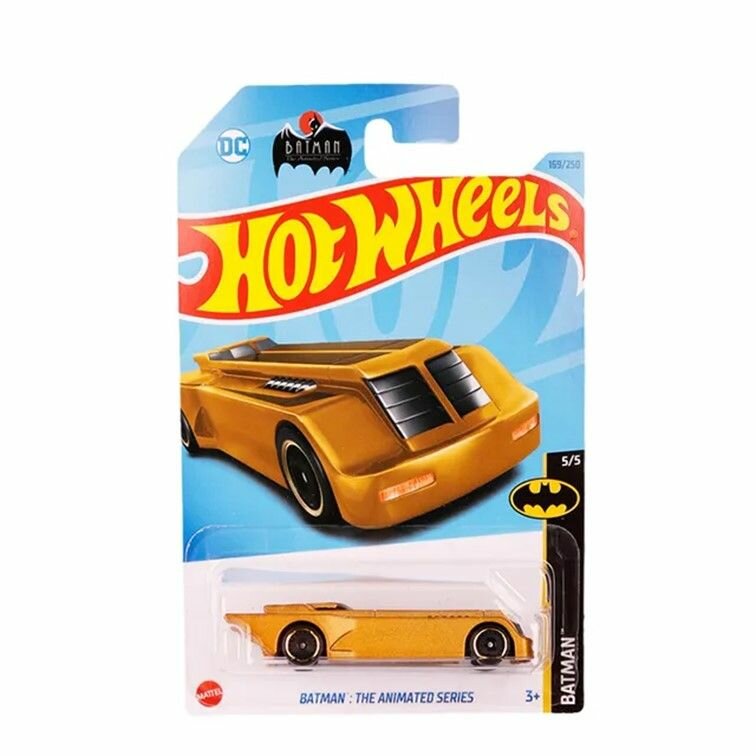 HKJ76 Машинка игрушка Hot Wheels металлическая коллекционная Batman The Animated Series золотистый
