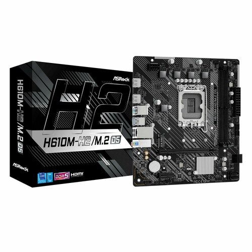 Материнская плата ASRock H610M-H2M2 D5 LGA1700 H610 DDR5 HDMI Micro-ATX 829000₽