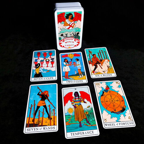 Таро Современной Ведьмы METAL BOX EDITION (Modern Witch Tarot) modern witch tarot deck таро современной ведьмы 80 карт и руководство к колоде