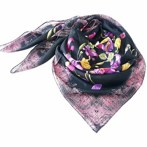 фото Платок ,100х100 см, черный нет бренда