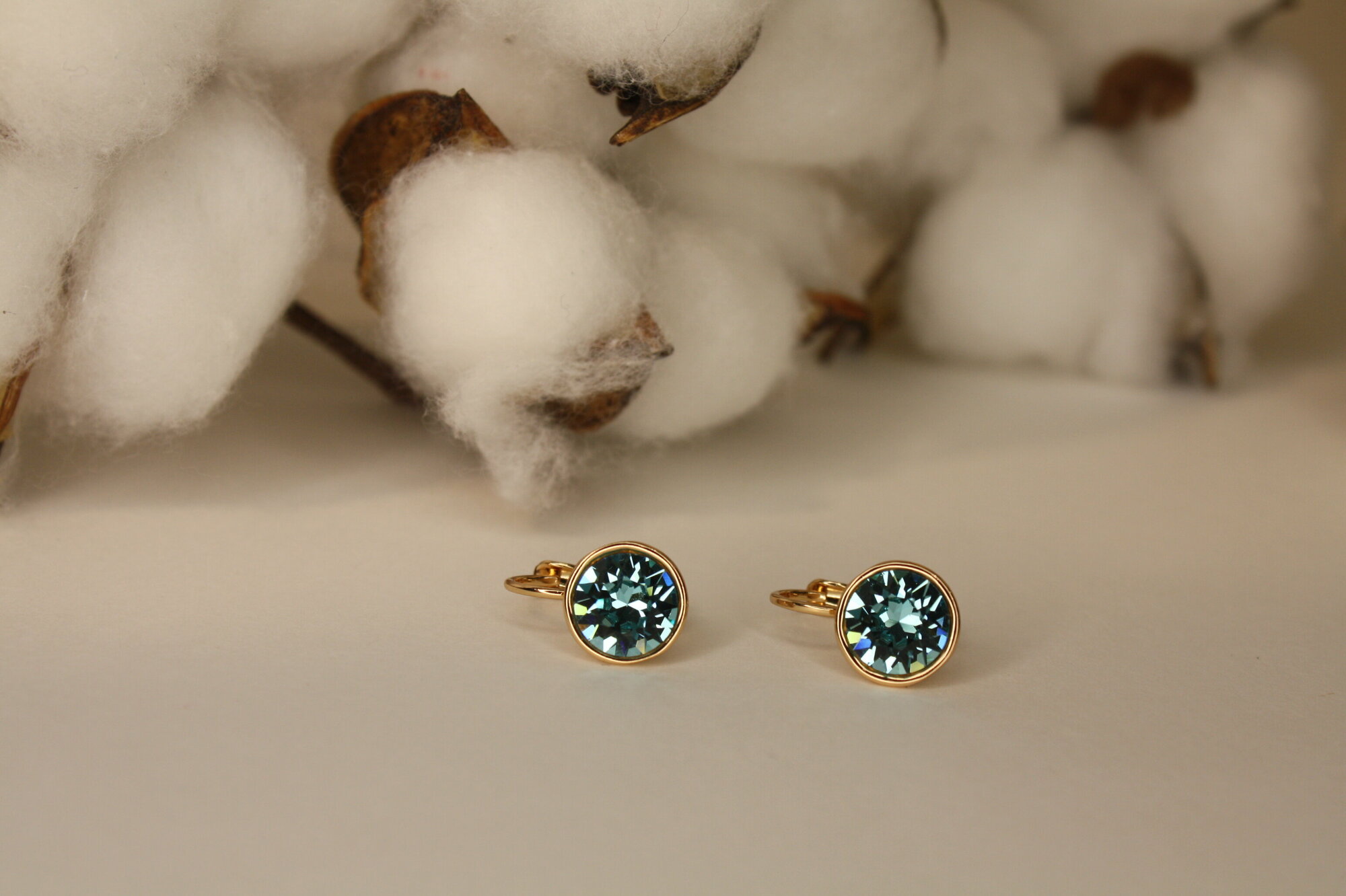 Серьги "Swarovski топаз" от XUPING Jewelry