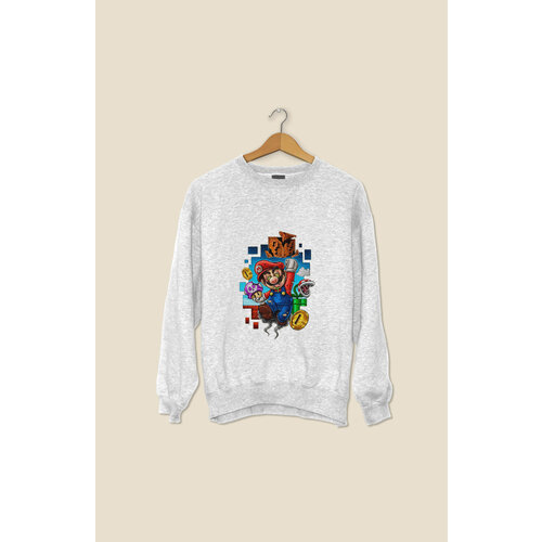 Свитшот NAKAMA, размер 48, серый