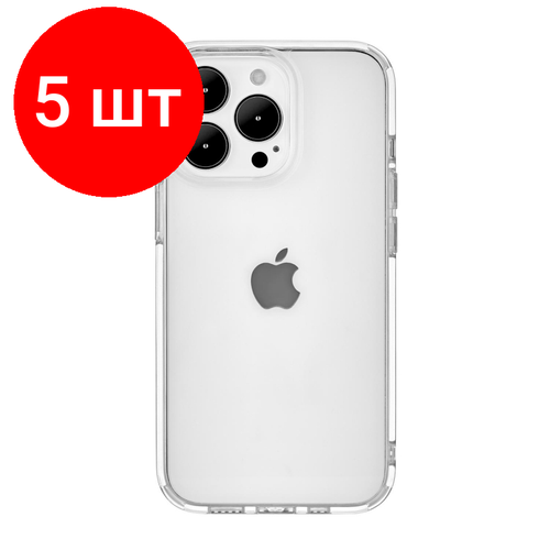 Комплект 5 штук, Чехол -крышка uBear Real Case для Apple iPhone 13 Pro, CS113TT61PRL-I21