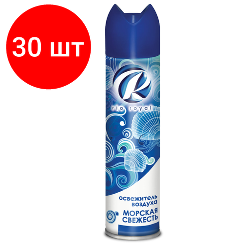 Комплект 30 шт, Освежитель воздуха аэрозольный 300 мл, RIO ROYAL (Рио Роял), 