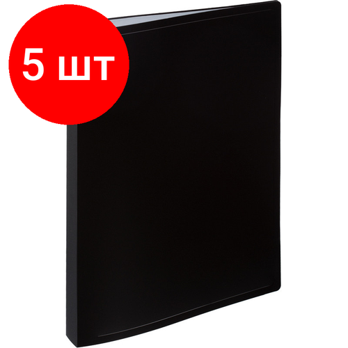 Комплект 5 штук, Папка файловая 40 ATTACHE 055-40Е черный attache набор черных файловых папок 055 40е 40 файлов 2 штуки