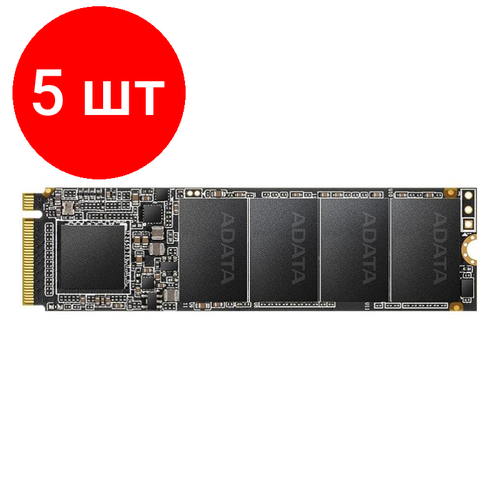 Комплект 5 штук, SSD накопитель ADATA PCI-E x4 128Gb M.2 2(ASX6000LNP-128GT-C) ssd накопитель a data xpg sx8100 256gb m 2 2280 pci e x4 asx8100np 256gt c