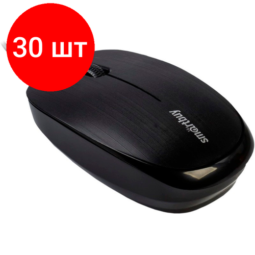 Комплект 30 штук, Мышь компьютерная Smartbuy ONE 214-K черная (SBM-214-K) мышь smartbuy sbm 723g k matrix