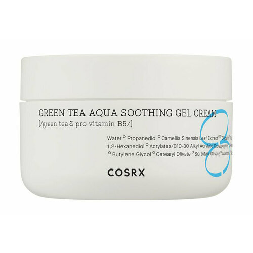 Успокаивающий гель-крем с зелёным чаем Cosrx Hydrium Green Tea Aqua Soothing Gel Cream cosrx hydrium green tea aqua soothing gel cream