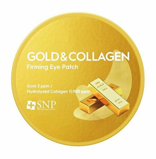 Гидрогелевые патчи для области вокруг глаз с 24К золотом и коллагеном Snp GoldCollagen Firming Eye Patches