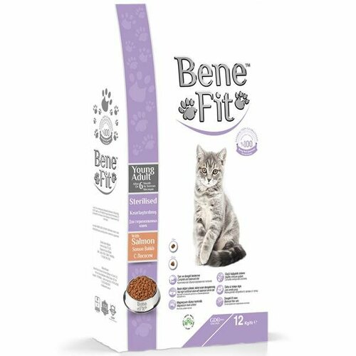 benefit adult multi cat with chicken корм сухой для кошек с курицей 12кг Benefit Young Adult Sterilised with Salmon Корм сухой для кошек с лососем 12кг