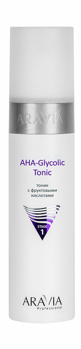 ARAVIA PROFESSIONAL Тоник для лица AHA-Glycolic Tonic с фруктовыми кислотами, 250 мл