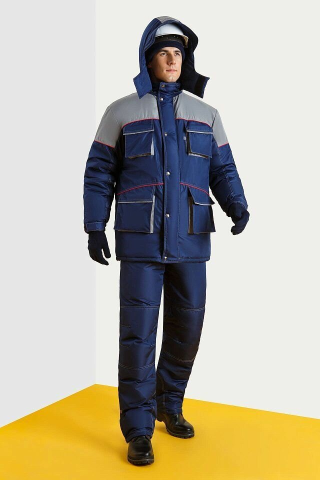 Костюм «Арктика» мужской зимний рабочий, тёплая спецодежда — комплект (куртка и штаны) для зимы