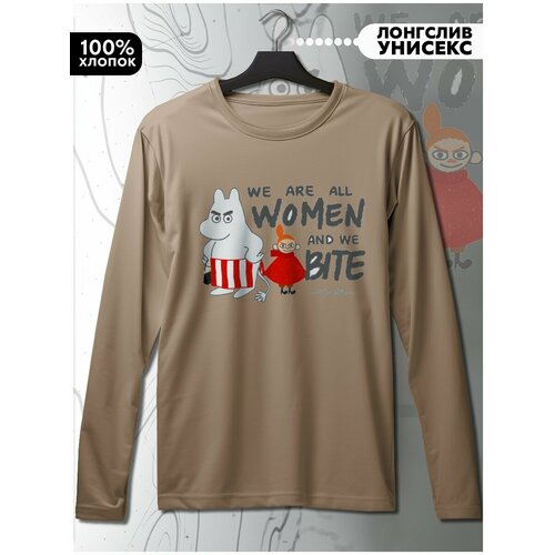 фото Лонгслив hypnotica, размер l, бежевый