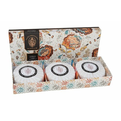 Набор мыла с экстрактами ванили и сандалового дерева La Florentina Giardino Segreto Vanille and Sandal Wood Soap Set la florentina giardino segreto collection marine water and hawthorn soap set