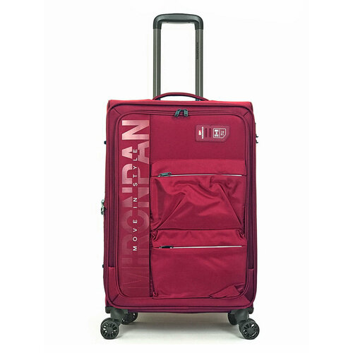 Чемодан MIRONPAN, 80 л, размер M+, бордовый чемодан mironpan 109 л размер l бордовый