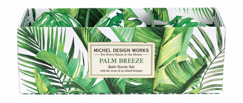 Бомбочки для ванны Michel Design Works Palm Breeze Small Bath Bomb Sets