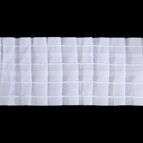 Шторная лента классическая матовая 10 см 50 +- 1 м цвет белый